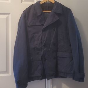 Navy peacoat style jacket